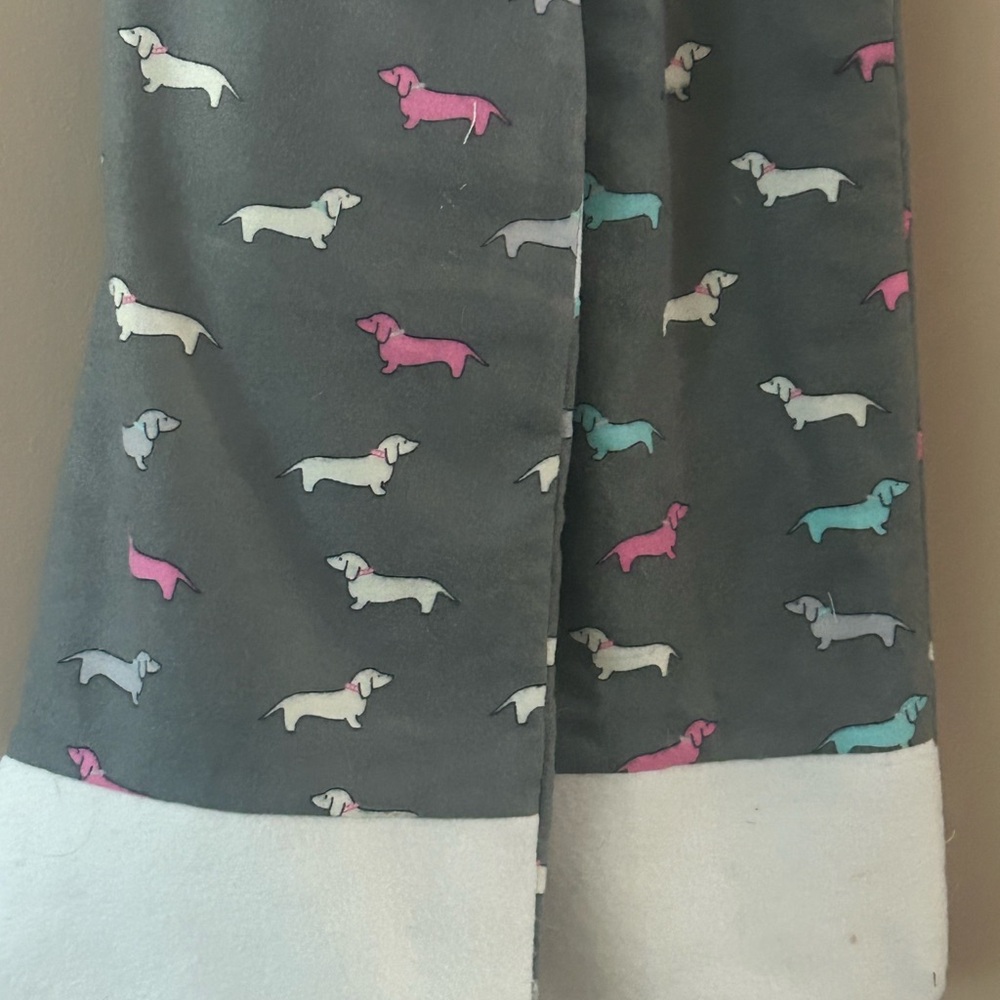 Dachshund minky scarf dog theme Doxie